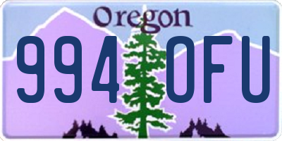 OR license plate 994OFU