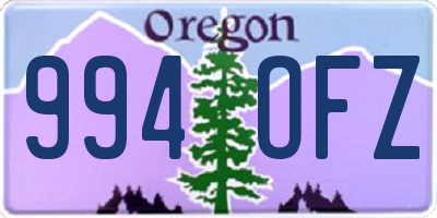 OR license plate 994OFZ