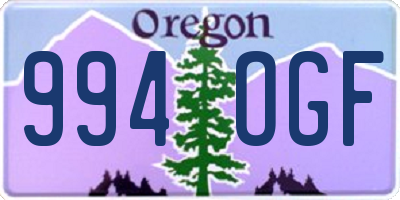OR license plate 994OGF