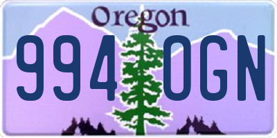 OR license plate 994OGN