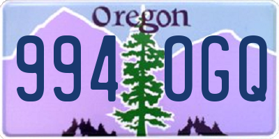 OR license plate 994OGQ
