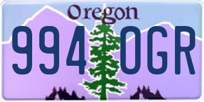 OR license plate 994OGR