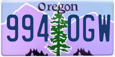 OR license plate 994OGW