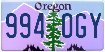 OR license plate 994OGY