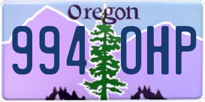 OR license plate 994OHP