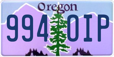 OR license plate 994OIP