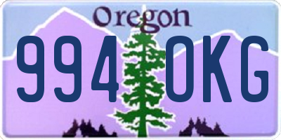 OR license plate 994OKG