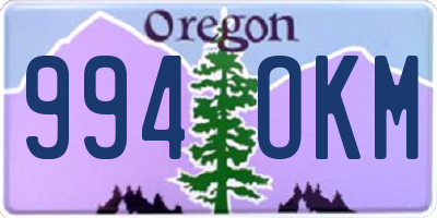 OR license plate 994OKM