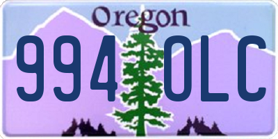 OR license plate 994OLC