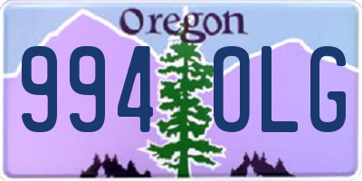 OR license plate 994OLG