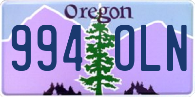 OR license plate 994OLN