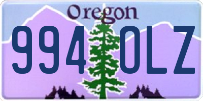 OR license plate 994OLZ