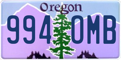 OR license plate 994OMB