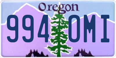 OR license plate 994OMI