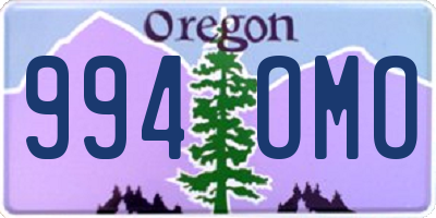 OR license plate 994OMO