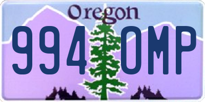 OR license plate 994OMP