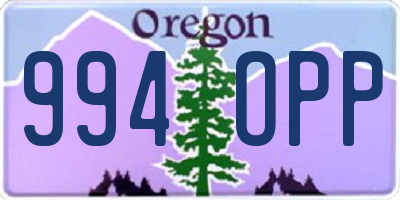 OR license plate 994OPP