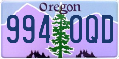 OR license plate 994OQD