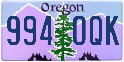 OR license plate 994OQK