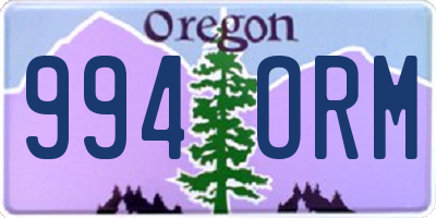 OR license plate 994ORM