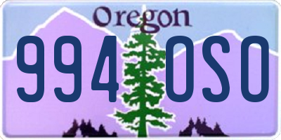 OR license plate 994OSO