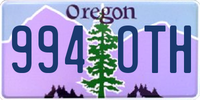 OR license plate 994OTH