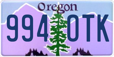 OR license plate 994OTK