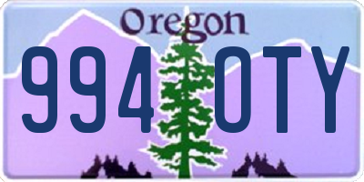 OR license plate 994OTY