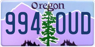 OR license plate 994OUD