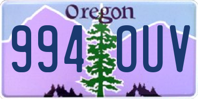 OR license plate 994OUV