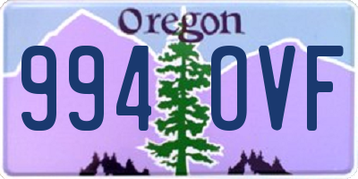 OR license plate 994OVF