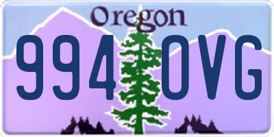 OR license plate 994OVG