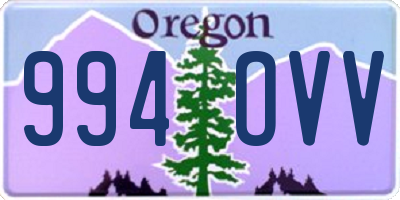 OR license plate 994OVV