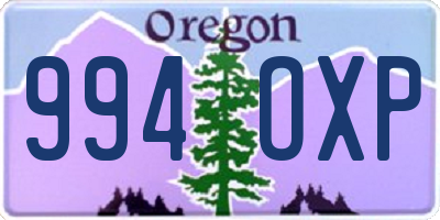 OR license plate 994OXP