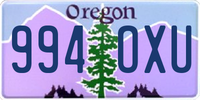 OR license plate 994OXU