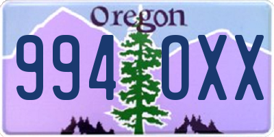 OR license plate 994OXX