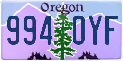 OR license plate 994OYF