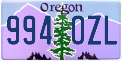 OR license plate 994OZL