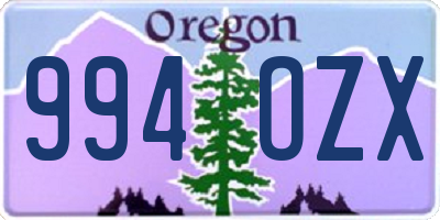 OR license plate 994OZX