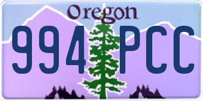 OR license plate 994PCC