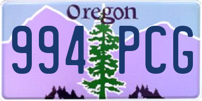 OR license plate 994PCG