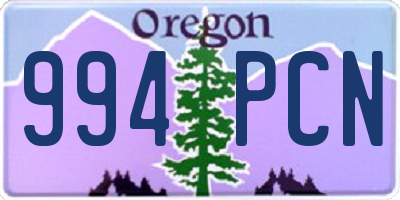 OR license plate 994PCN