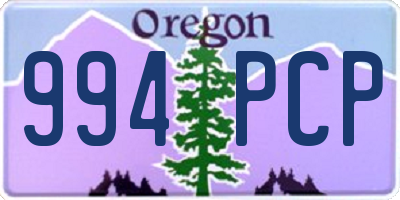OR license plate 994PCP