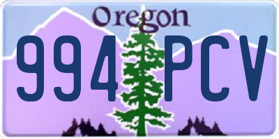 OR license plate 994PCV