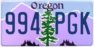 OR license plate 994PGK