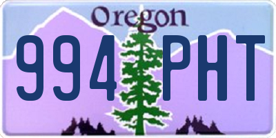 OR license plate 994PHT