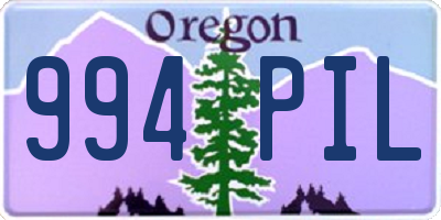 OR license plate 994PIL