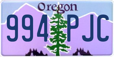 OR license plate 994PJC