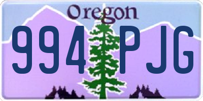 OR license plate 994PJG