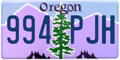 OR license plate 994PJH